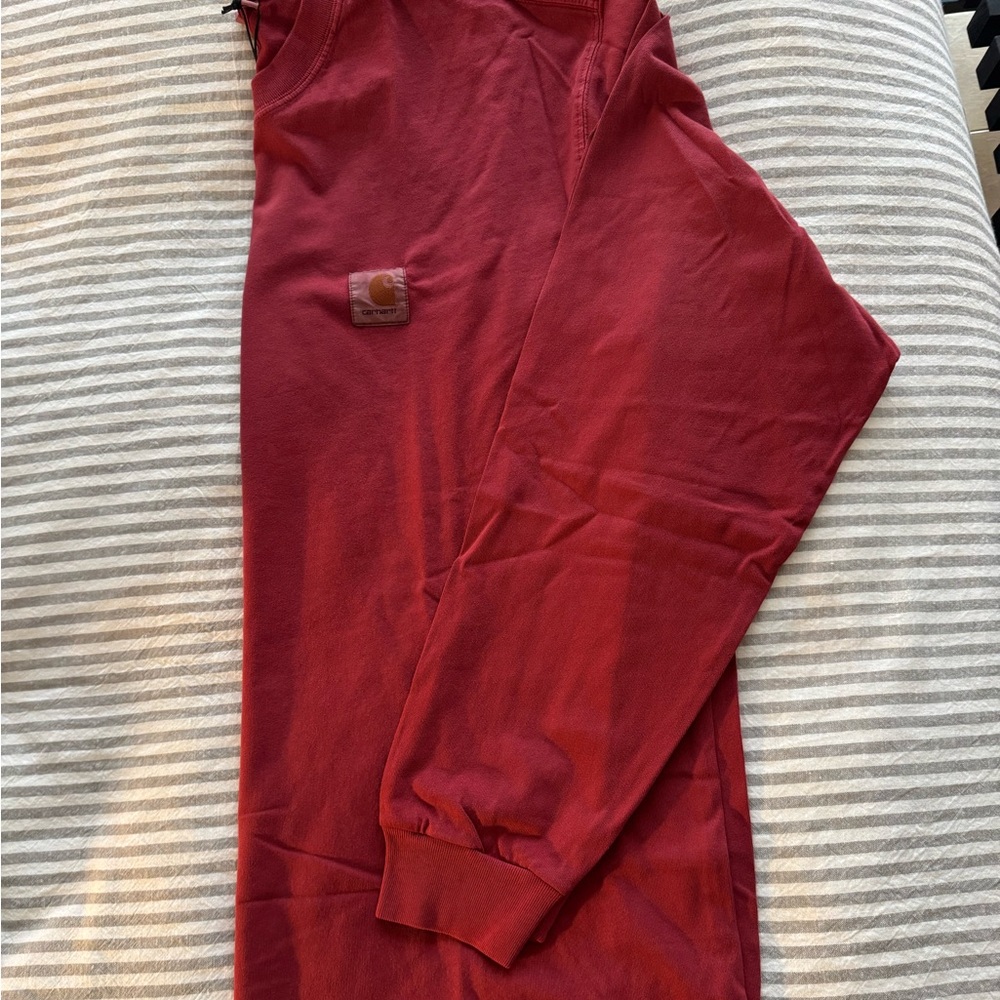 Carhartt Brick Red L/S Tee